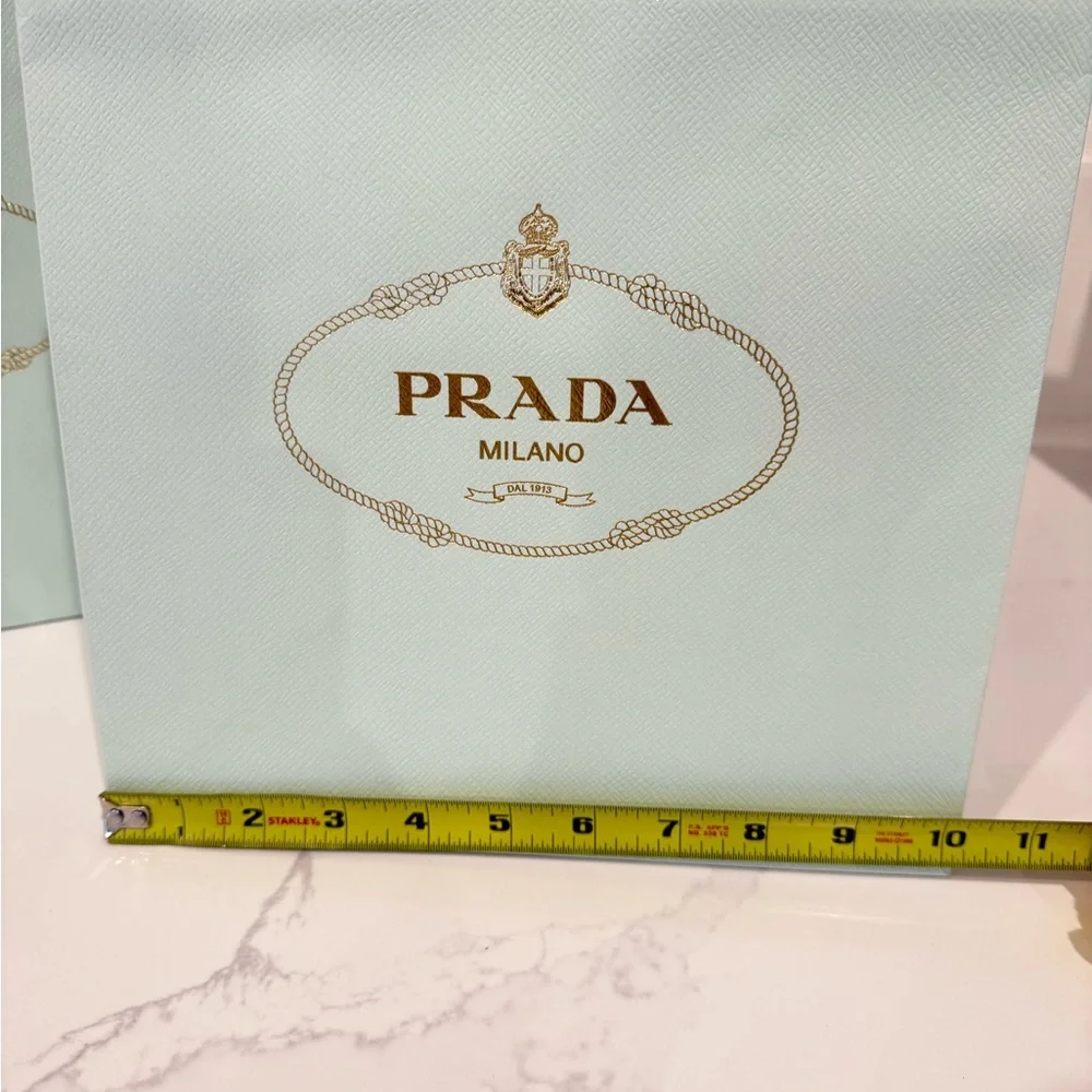 Prada London Cafe Mint Special Edition Gift Bags - Set of Two - Picture 2 of 6